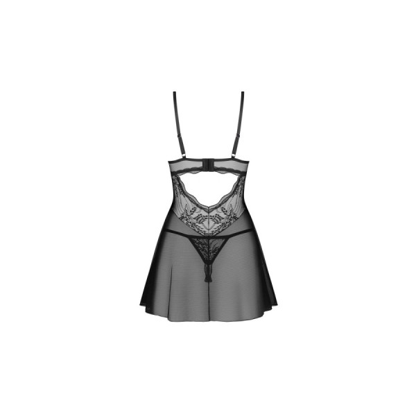 Perisia babydoll et string - Noirs